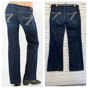7fam Dojo flare bell bottom Y2k style jeans size 30 7 for all mankind
